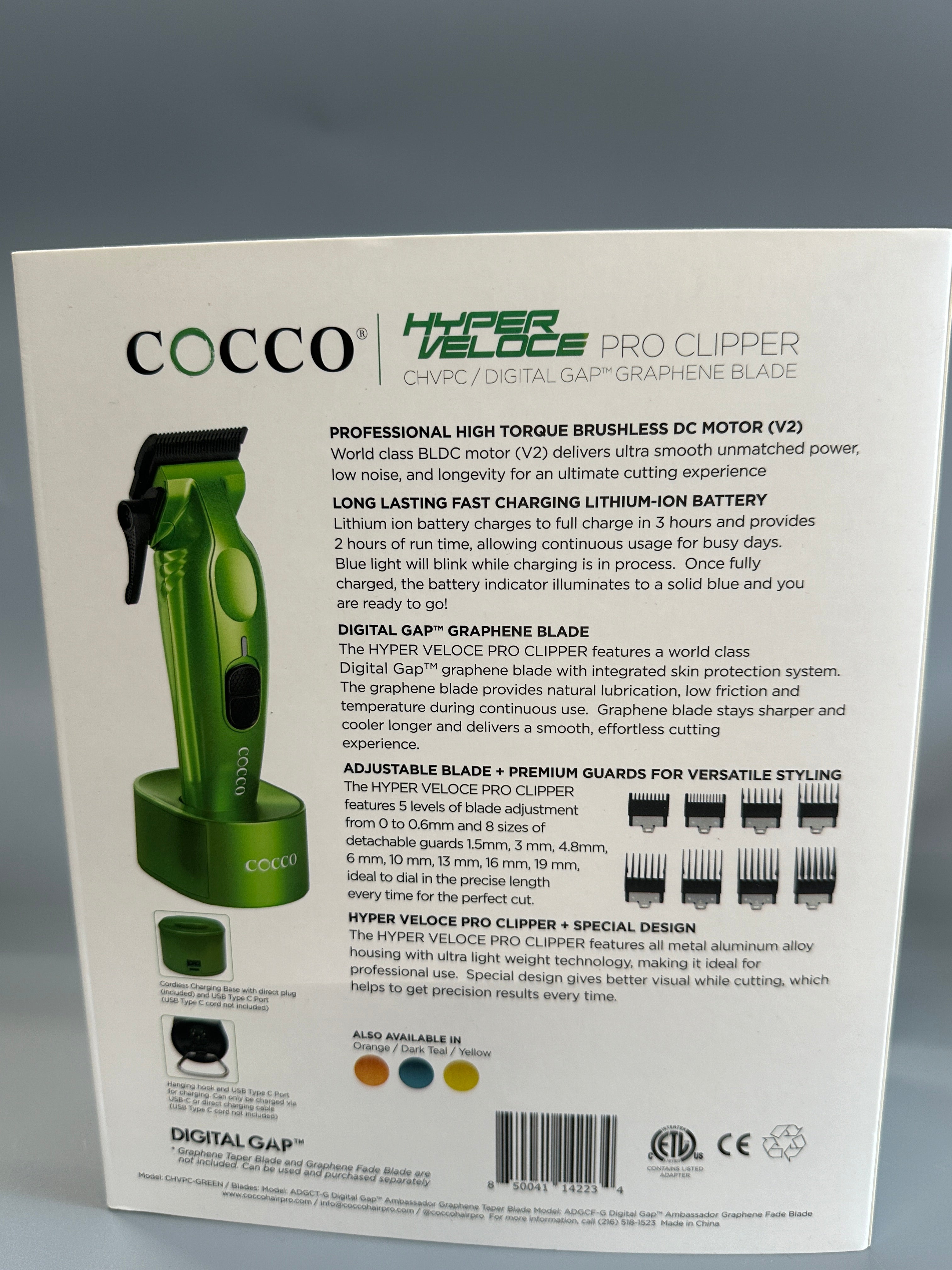 COCCO HYPER VELOCE PRO CLIPPER - GREEN