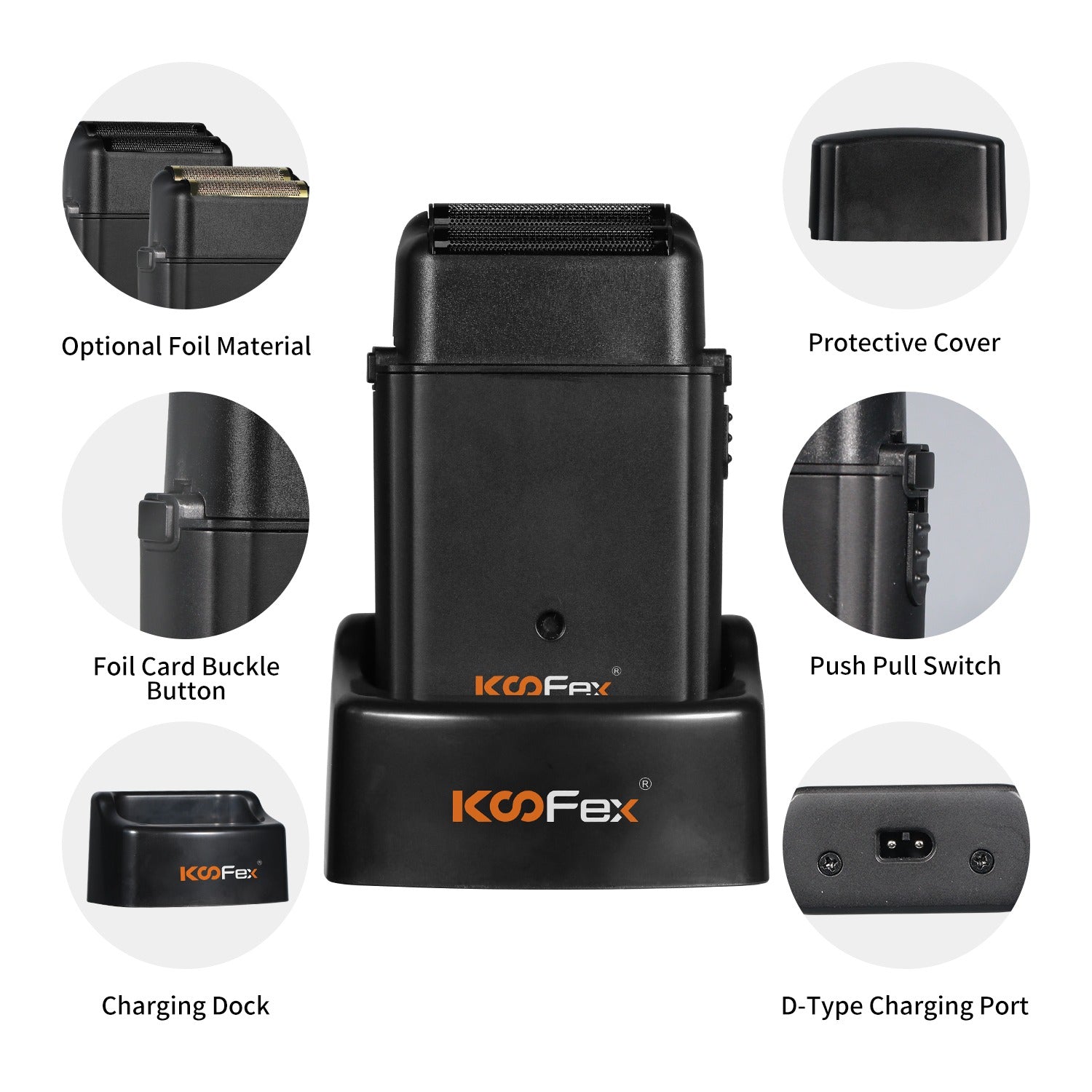 KOOFEX BRUSHLESS FOIL SHAVER - KF62