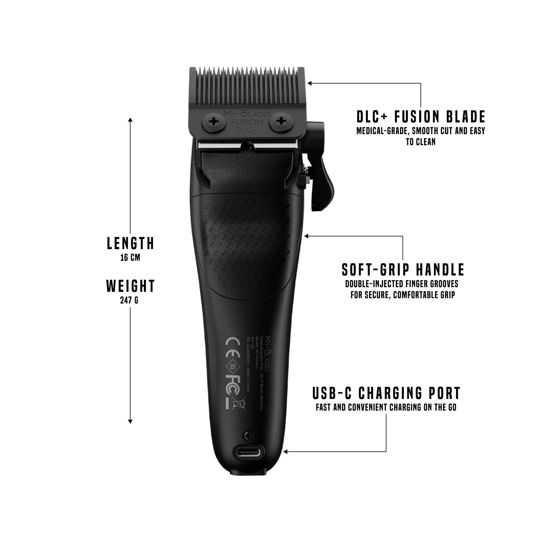 TENSOR 1 HAIRCLIPPER - BLACK PRE ORDER