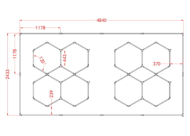 hexagonal-led-lights-garage - Goldblades