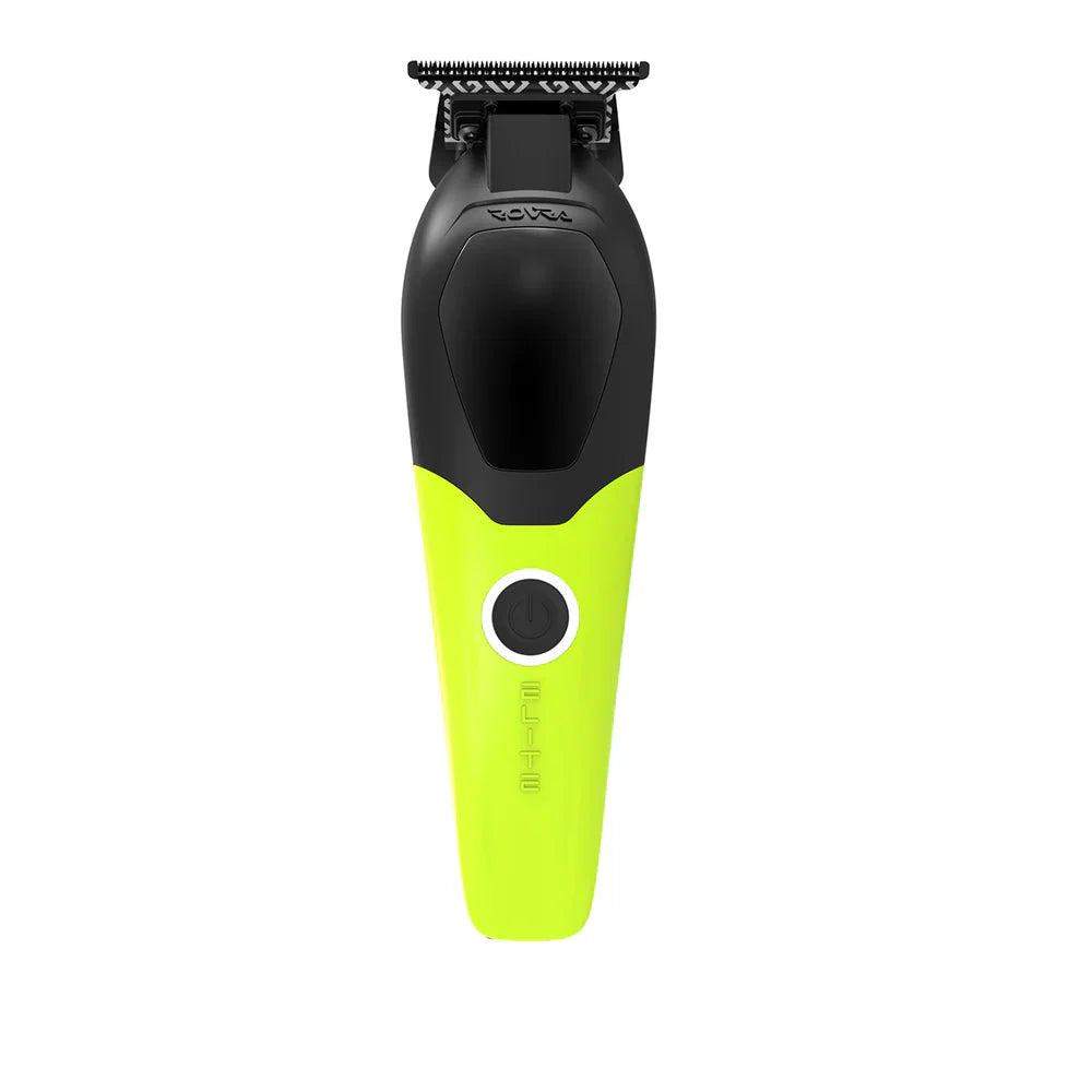 rovra-cordless-hair-trimmer-for-barbers-lime-green-front-view - Goldblades