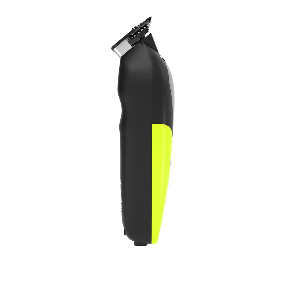 rovra-cordless-hair-trimmer-for-barbers-lime-green-side-profile - Goldblades