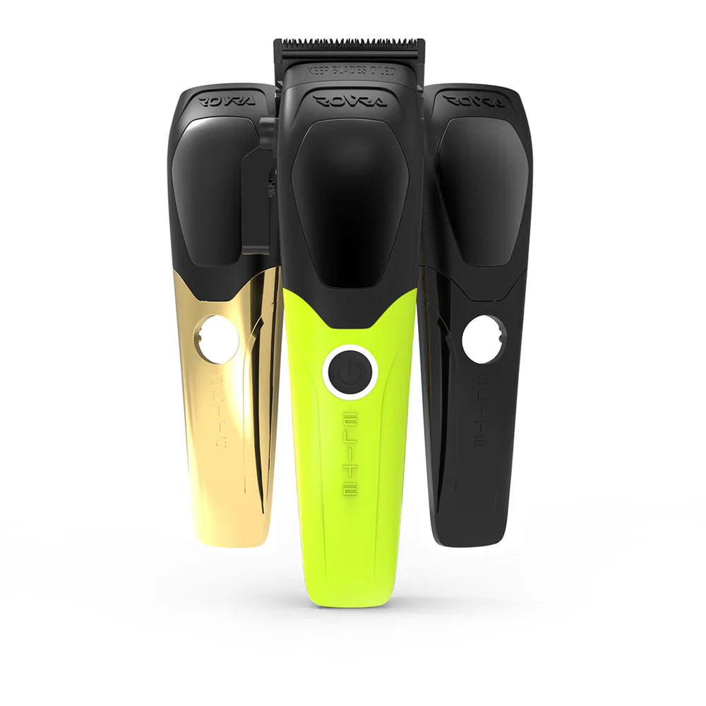 rovra-professional-cordless-hair-clipper-trio-black-gold-lime - Goldblades