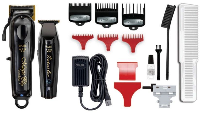 WAHL PROFESSIONAL CORDLESS BARBER COMBO - BLACK & GOLD